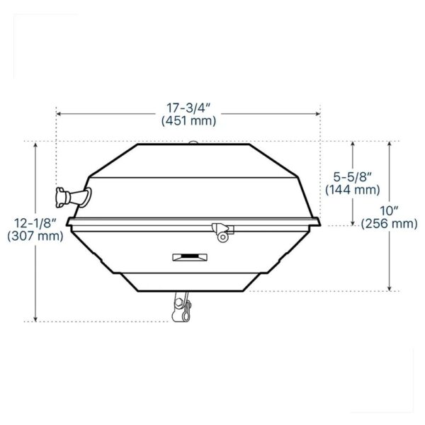 Churrasqueira Náutica Carvão Party Size 43,2cm Magma - Imagem 5