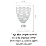 Taça Bico de Jaca Cristal Acrílico 350ml - Imagem 2