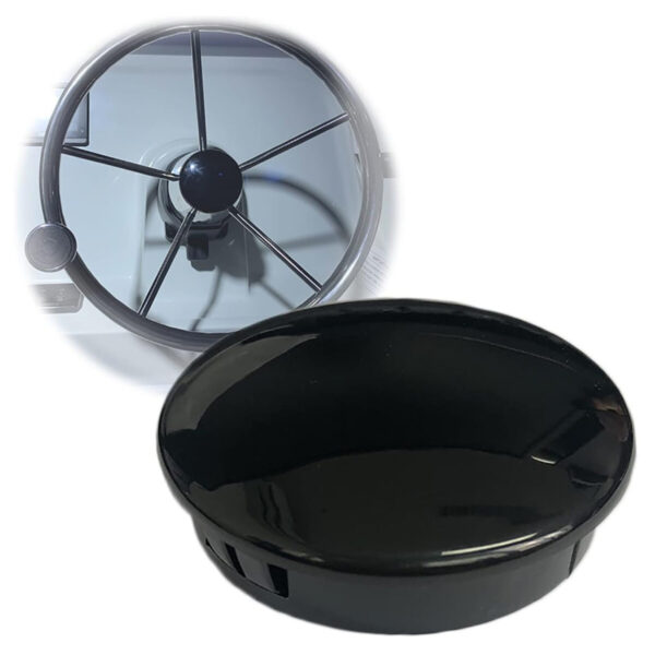 Tampa de Centro Volante Náutico Preto - Imagem 4