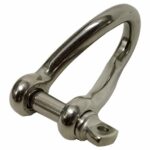 Manilha Torcida Curta 8 mm Inox