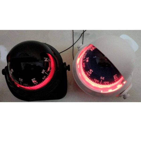 Bússola Preta ABS Sobrepor 117x120mm - Imagem 4