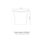 Cooler Cubo Kos Em Acrílico Cristal - Imagem 4