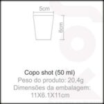Copo Shot Kos 50ml Em Acrílico Cristal - Imagem 3
