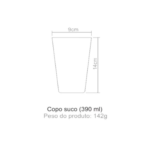 Copo Suco Kos Em Acrílico Cristal - Imagem 3