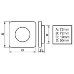 Luminária Náutica Inox LED Branco Quente 12v 30 º Arieltek - Imagem 4