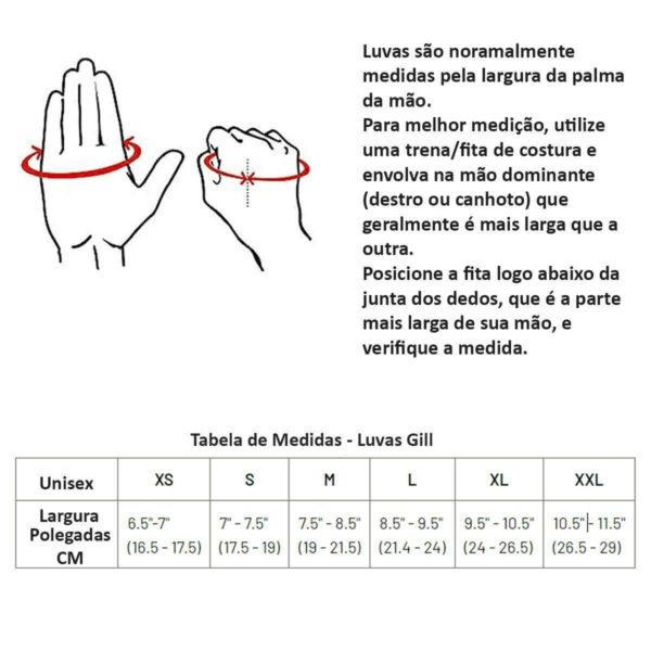 Luva Velejar Gill Deckhand Curta - Imagem 5