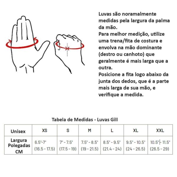 Luva Velejar Gill Deckhand Longa - Imagem 4