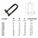 Manilha Reta Longa 4mm Inox - Imagem 3