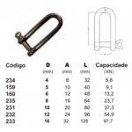 Manilha Reta Longa 5mm Inox - Imagem 2