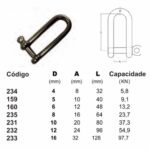 Manilha Reta Longa 6mm Inox - Imagem 4