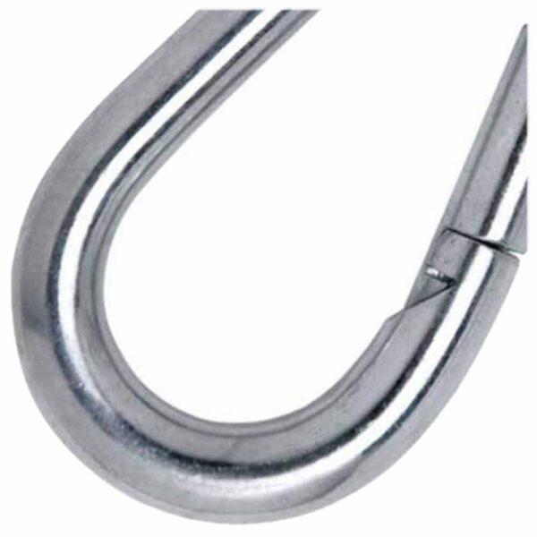 Mosquetão Com Olhal com 10mm de Espessura Inox - Imagem 2