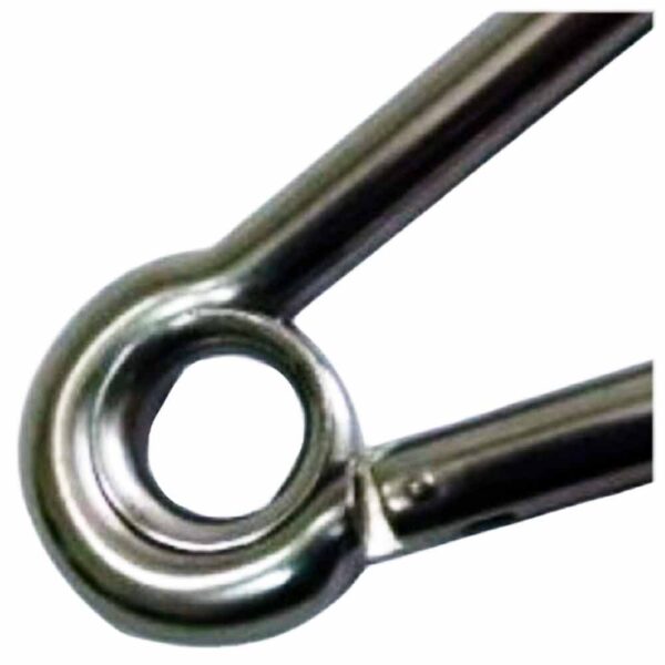 Mosquetão com Olhal 12mm Aço Inox - Imagem 2