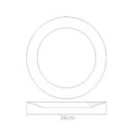 Pratão Kos Em Acrílico Cristal Sousplas - Imagem 4