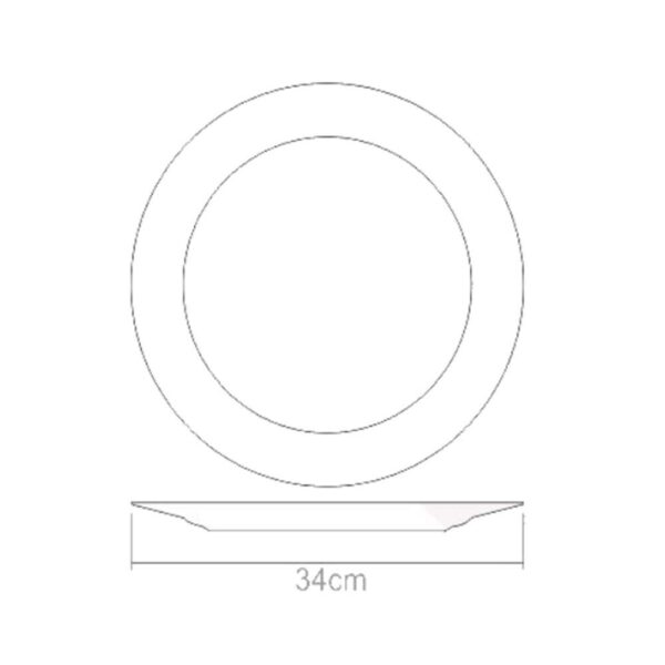 Pratão Kos Em Acrílico Cristal Sousplas - Imagem 4