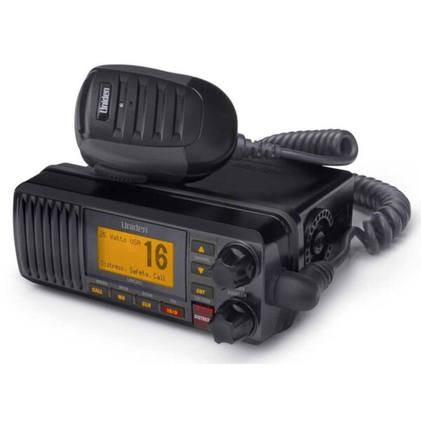 Rádio Marítimo VHF Fixo Uniden Um385 Dsc Preto - Imagem 2